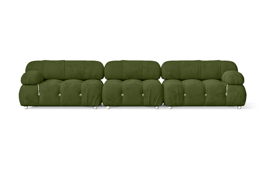 Varese 4 Seater Sofa Lime Velvet