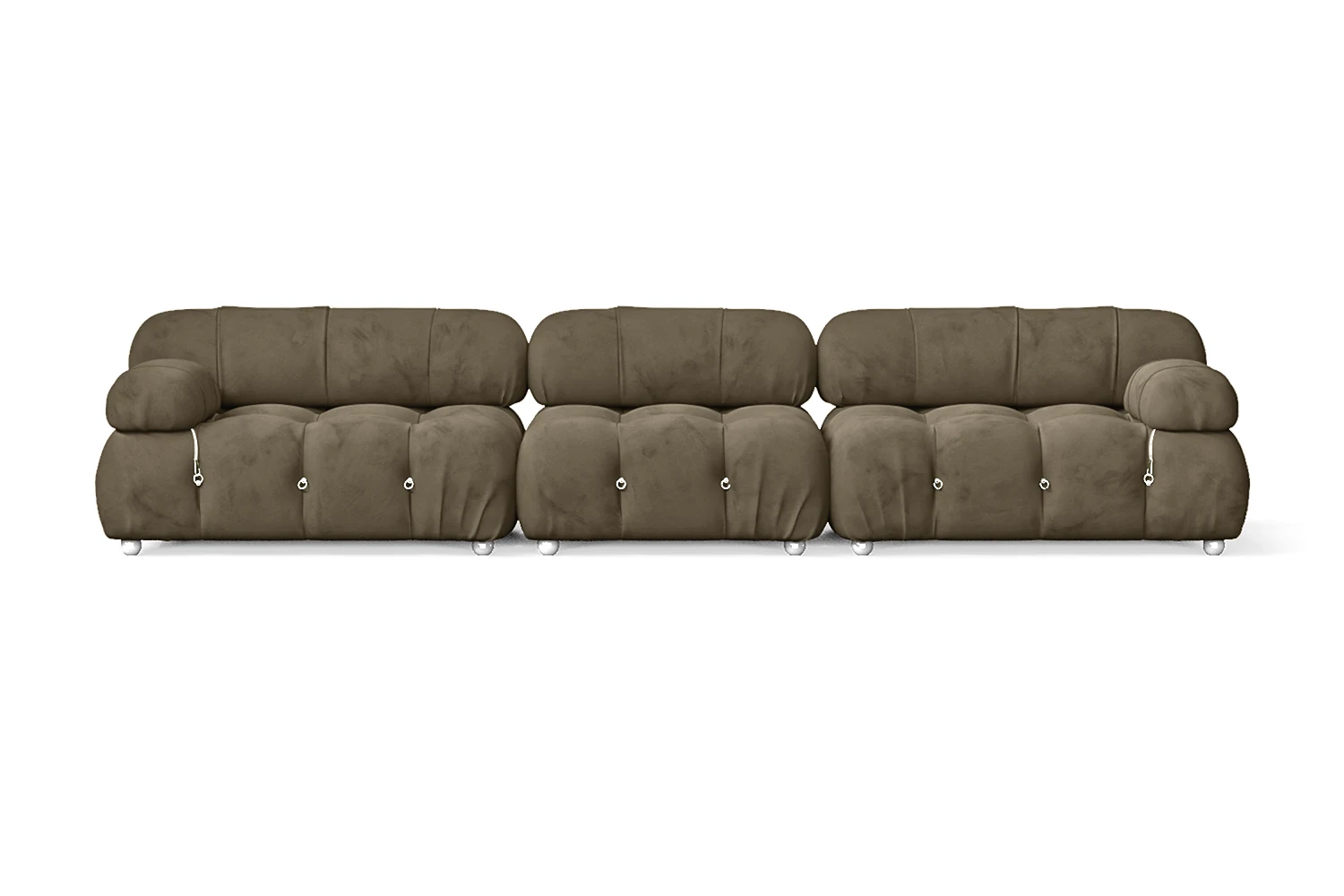 Varese 4 Seater Sofa Sand Velvet