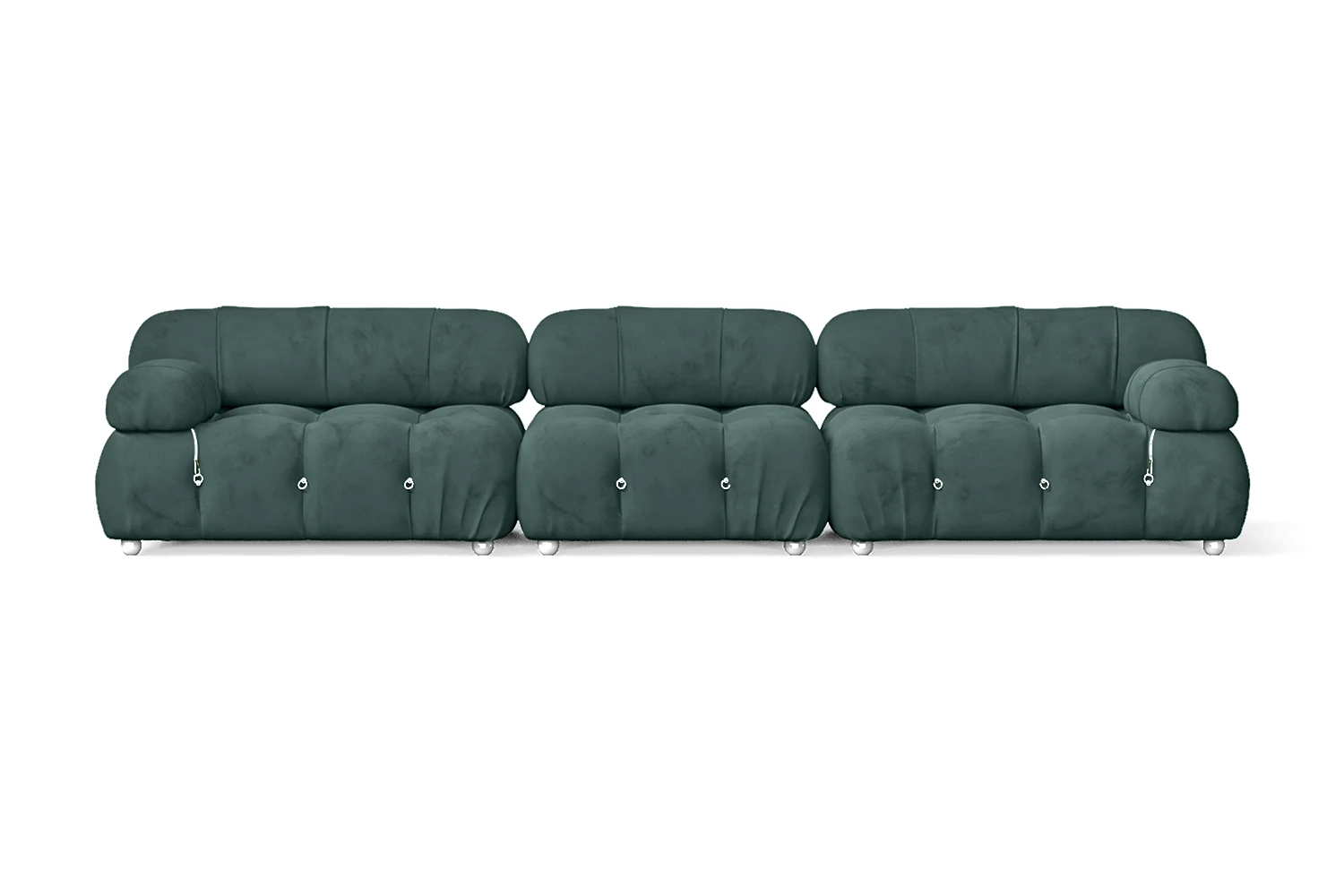 Varese 4 Seater Sofa Teal Velvet