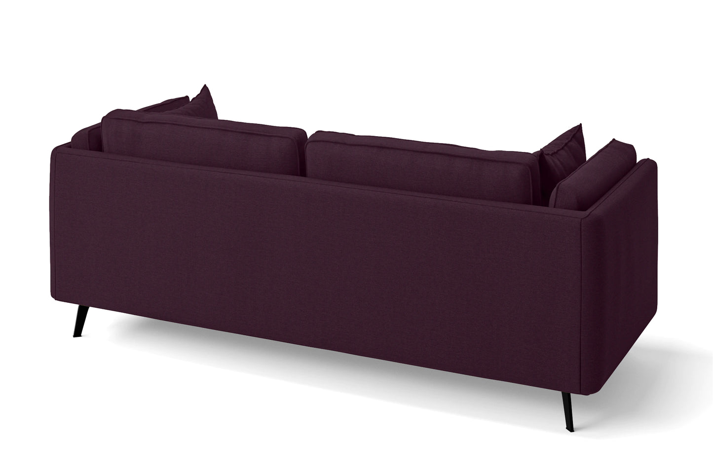 Velletri 3 Seater Sofa Purple Linen Fabric