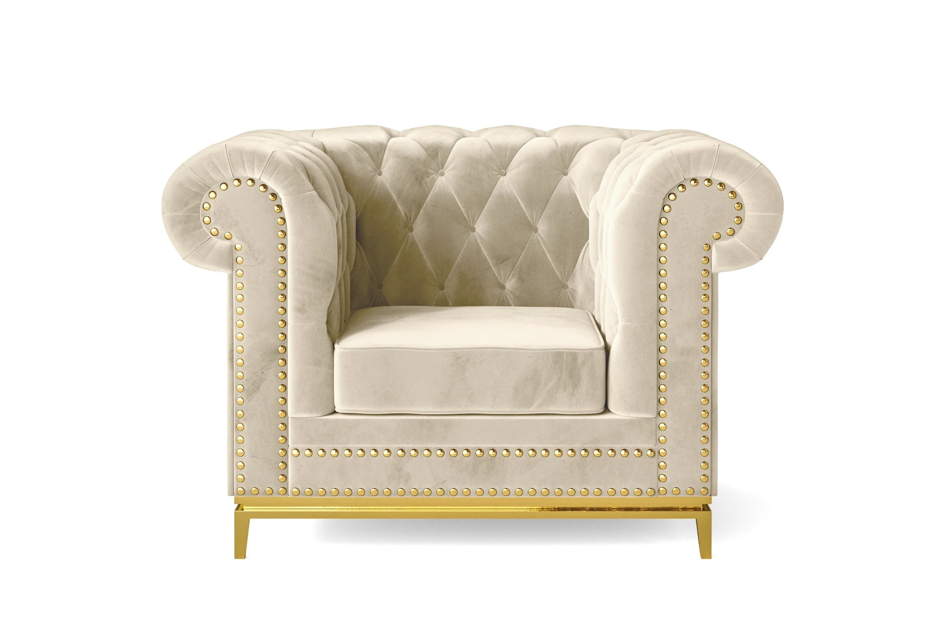 Venice Armchair Cream Velvet