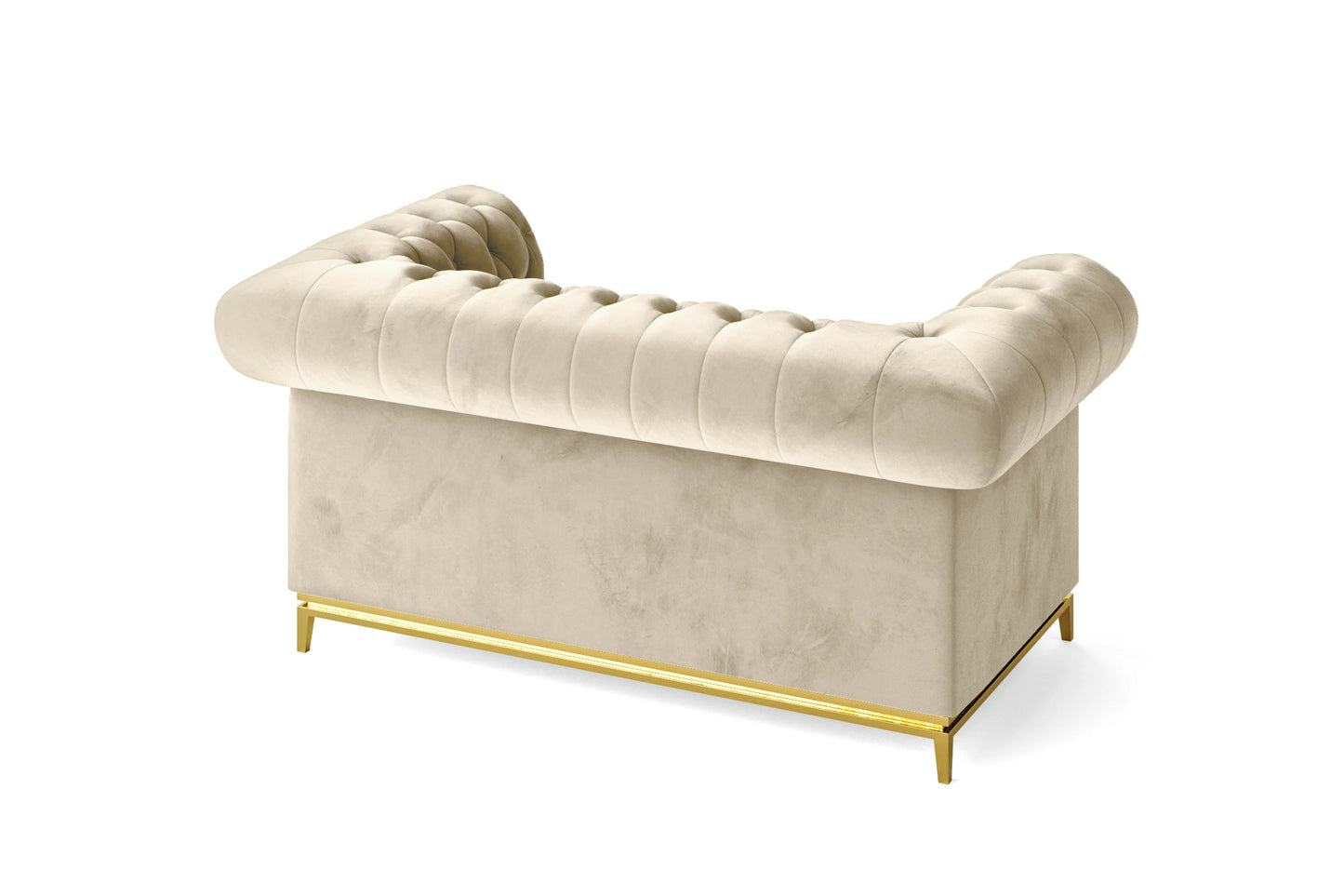 Venice 2 Seater Sofa Cream Velvet