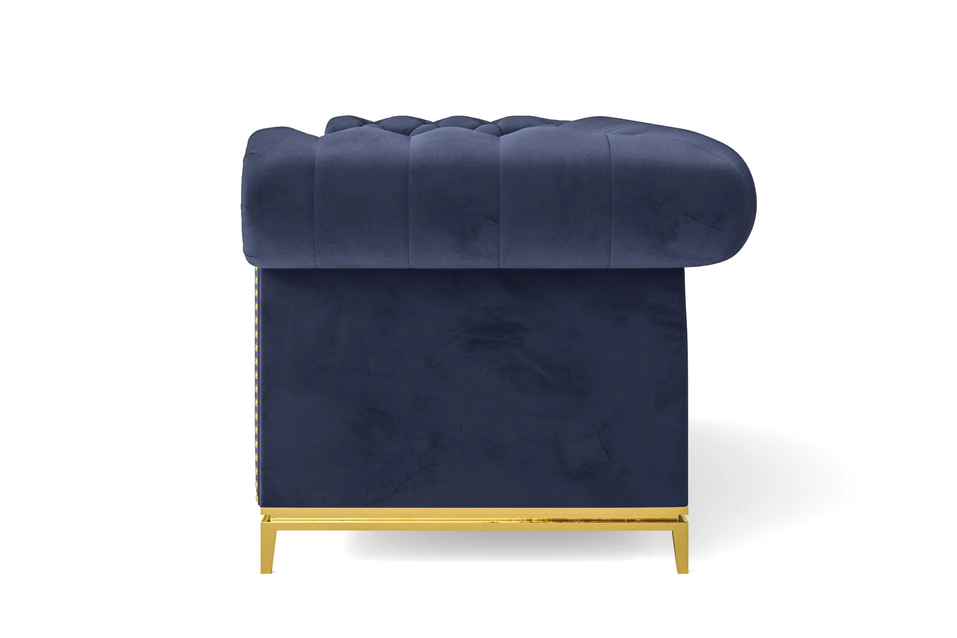 Venice 2 Seater Sofa Dark Blue Velvet