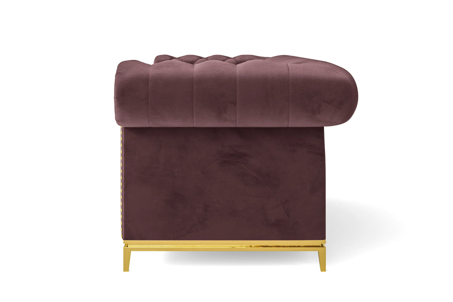 Venice 2 Seater Sofa Grape Velvet