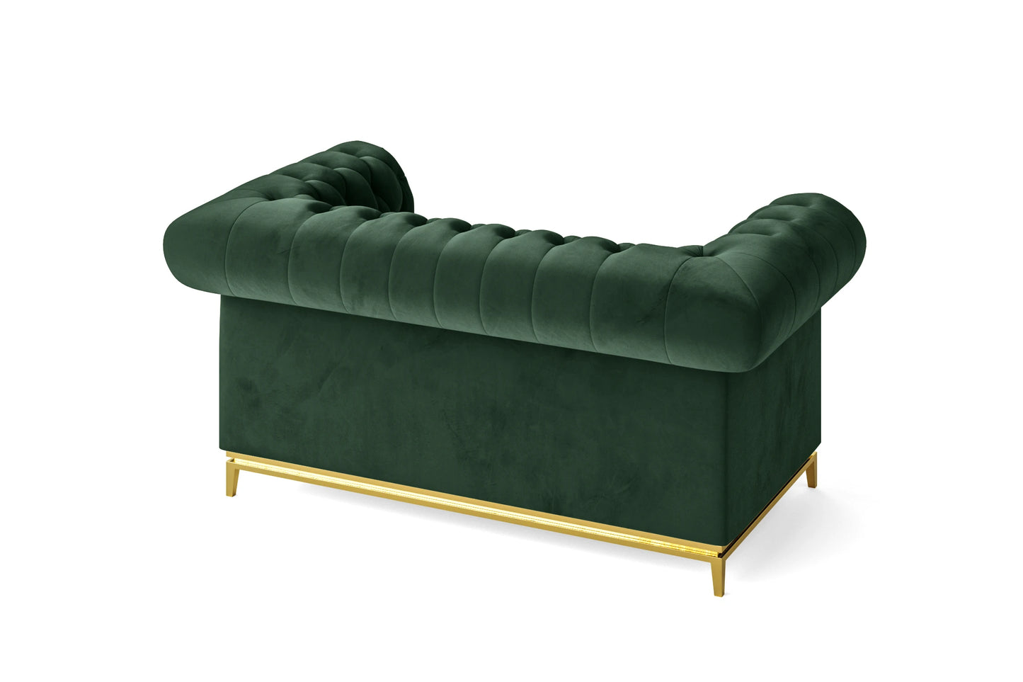 Venice 2 Seater Sofa Green Velvet