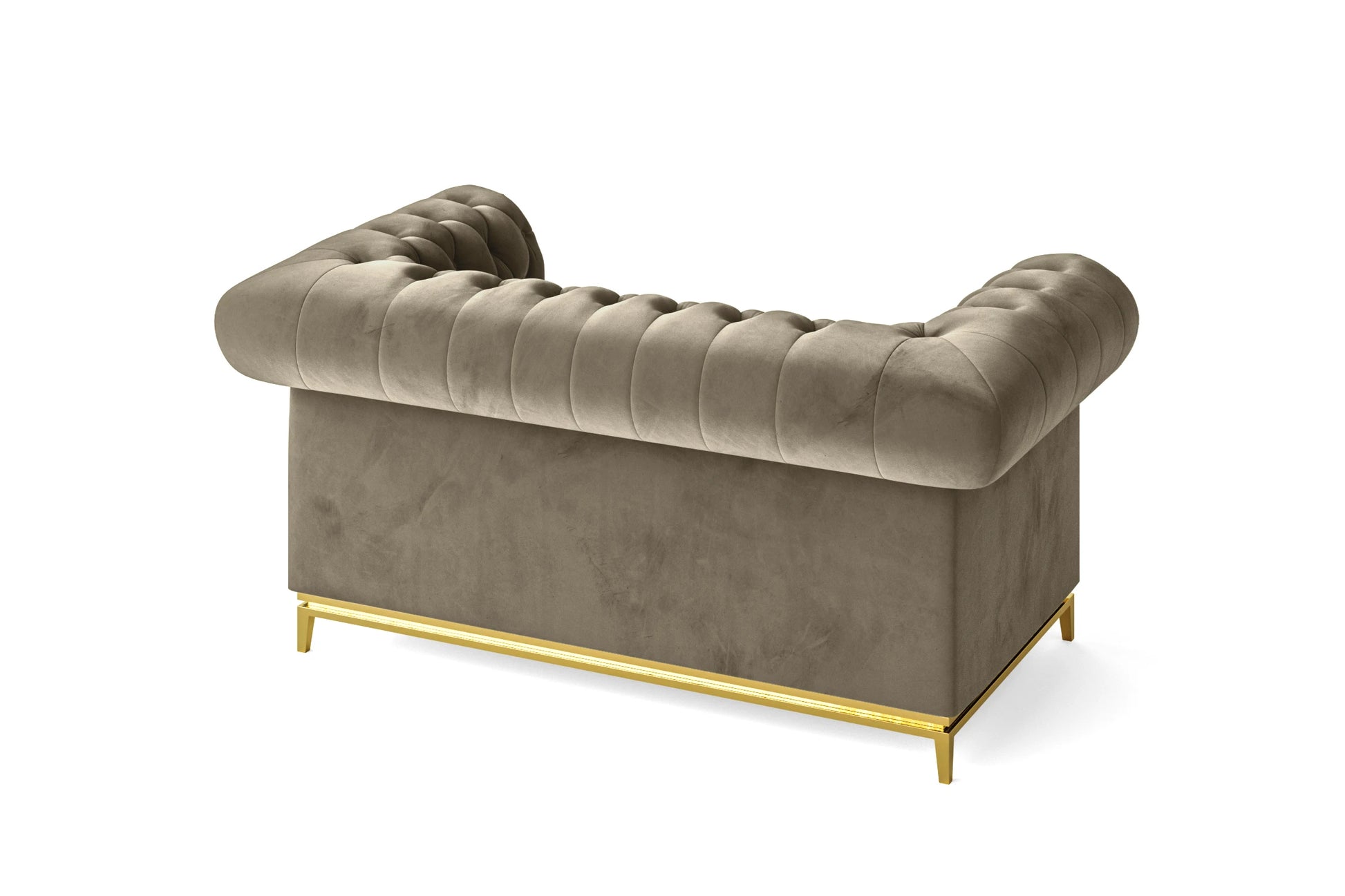 Venice 2 Seater Sofa Sand Velvet