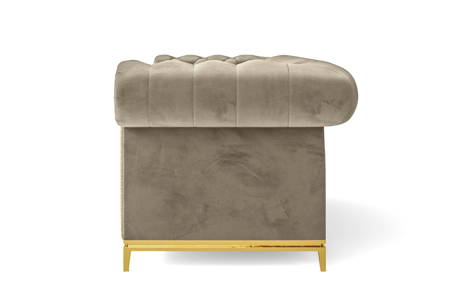 Venice 2 Seater Sofa Sand Velvet