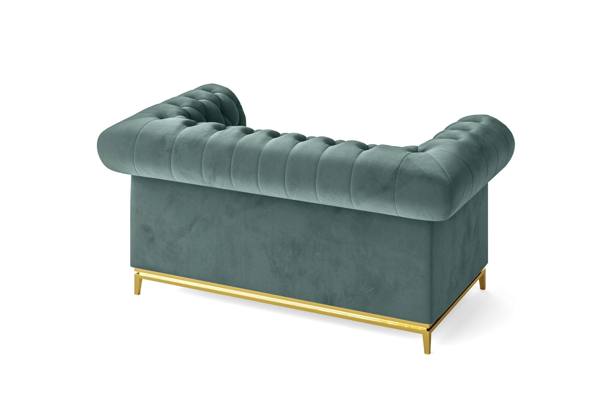 Venice 2 Seater Sofa Teal Velvet