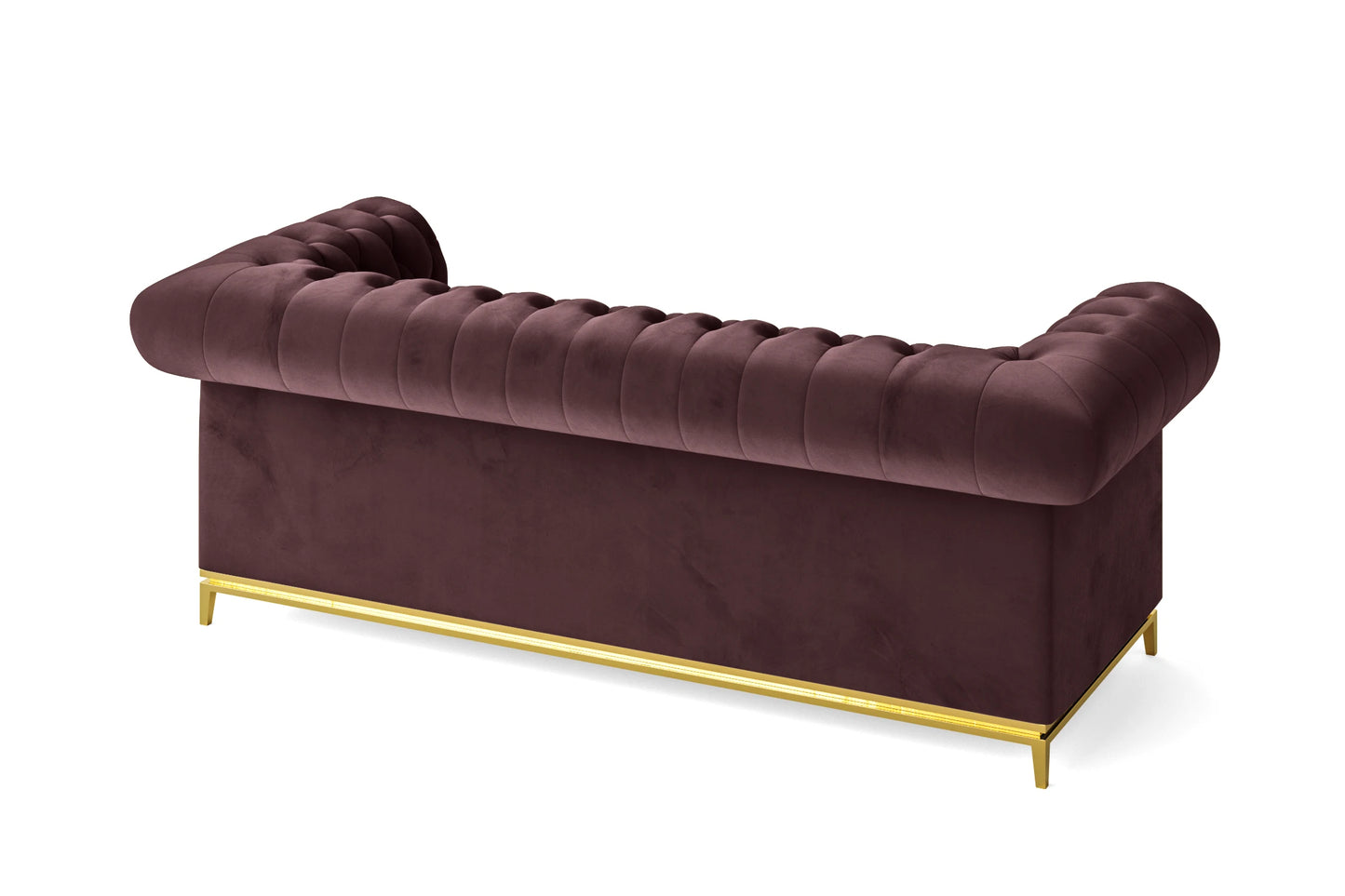 Venice 3 Seater Sofa Grape Velvet