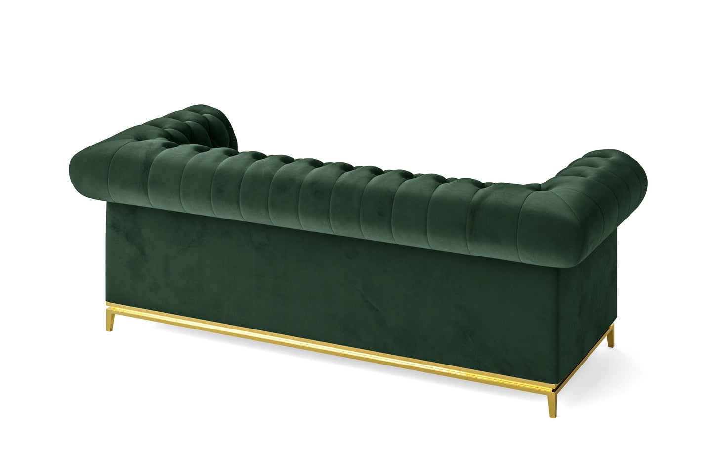 Venice 3 Seater Sofa Green Velvet