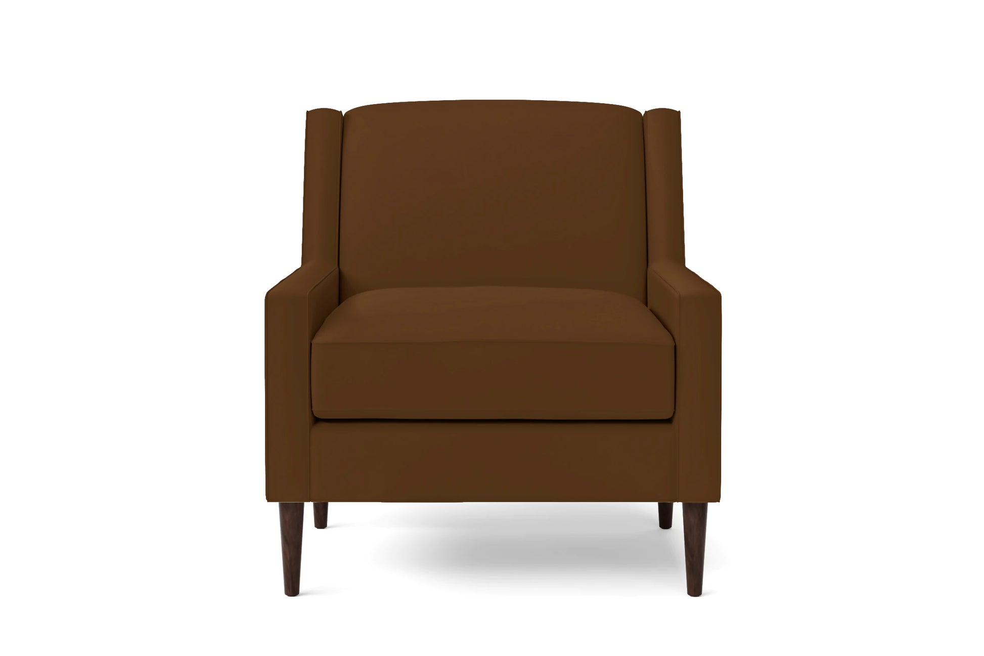 Vigevano Armchair Walnut Brown Leather