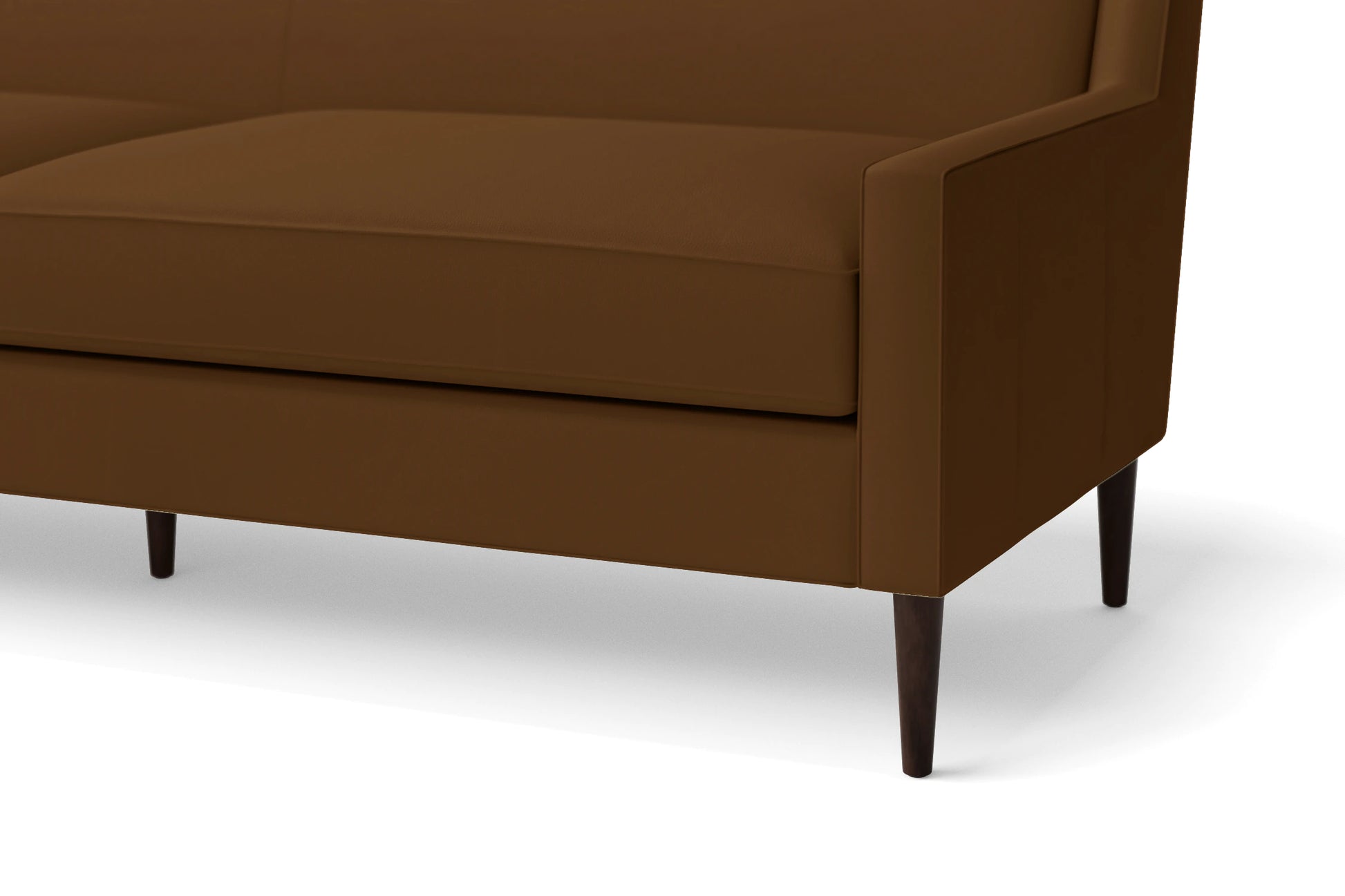 Vigevano Armchair Walnut Brown Leather