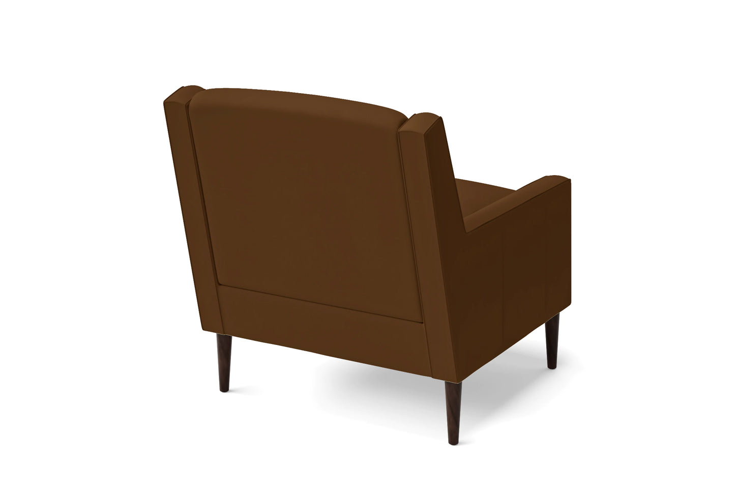 Vigevano Armchair Walnut Brown Leather