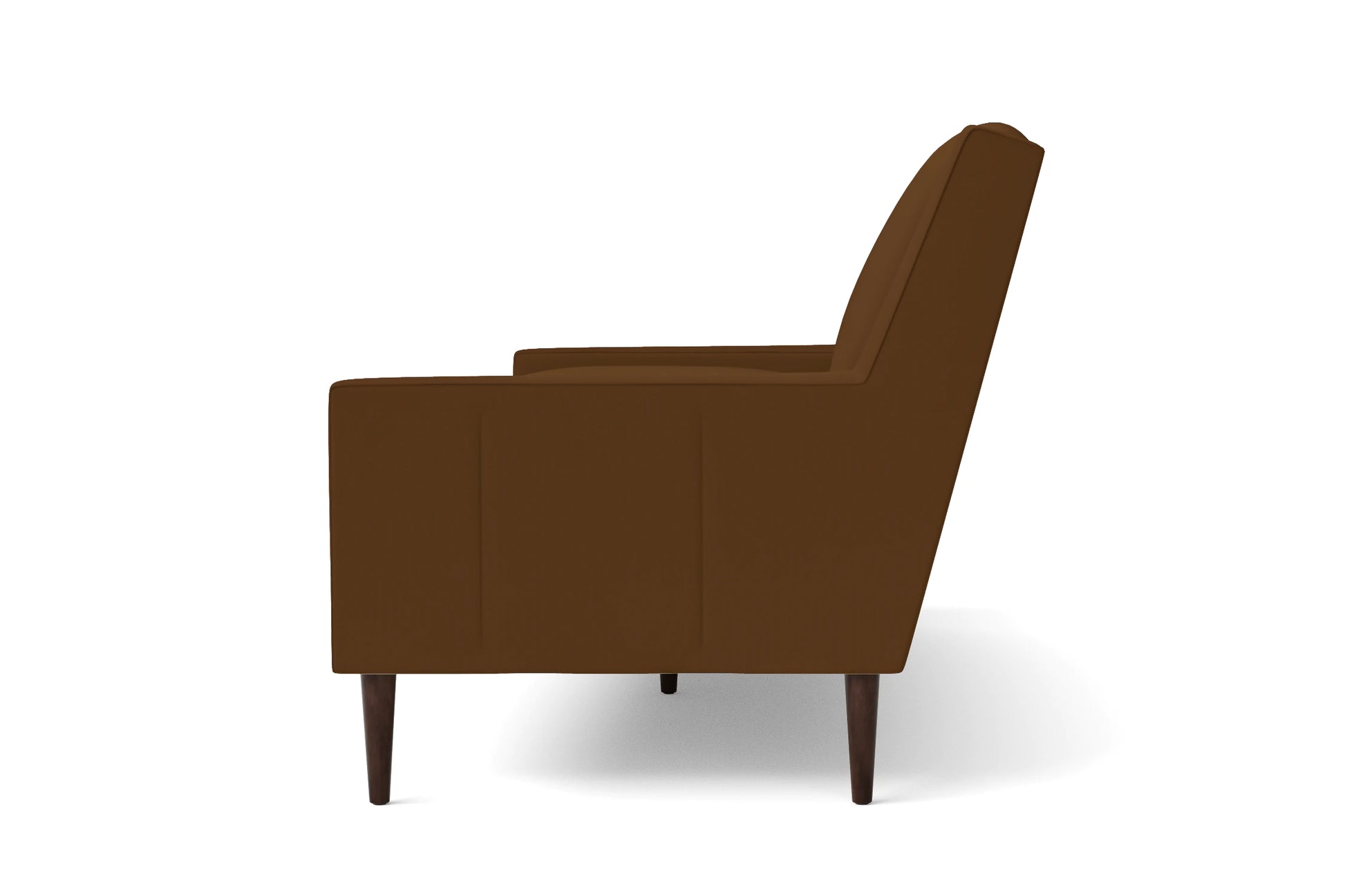 Vigevano Armchair Walnut Brown Leather