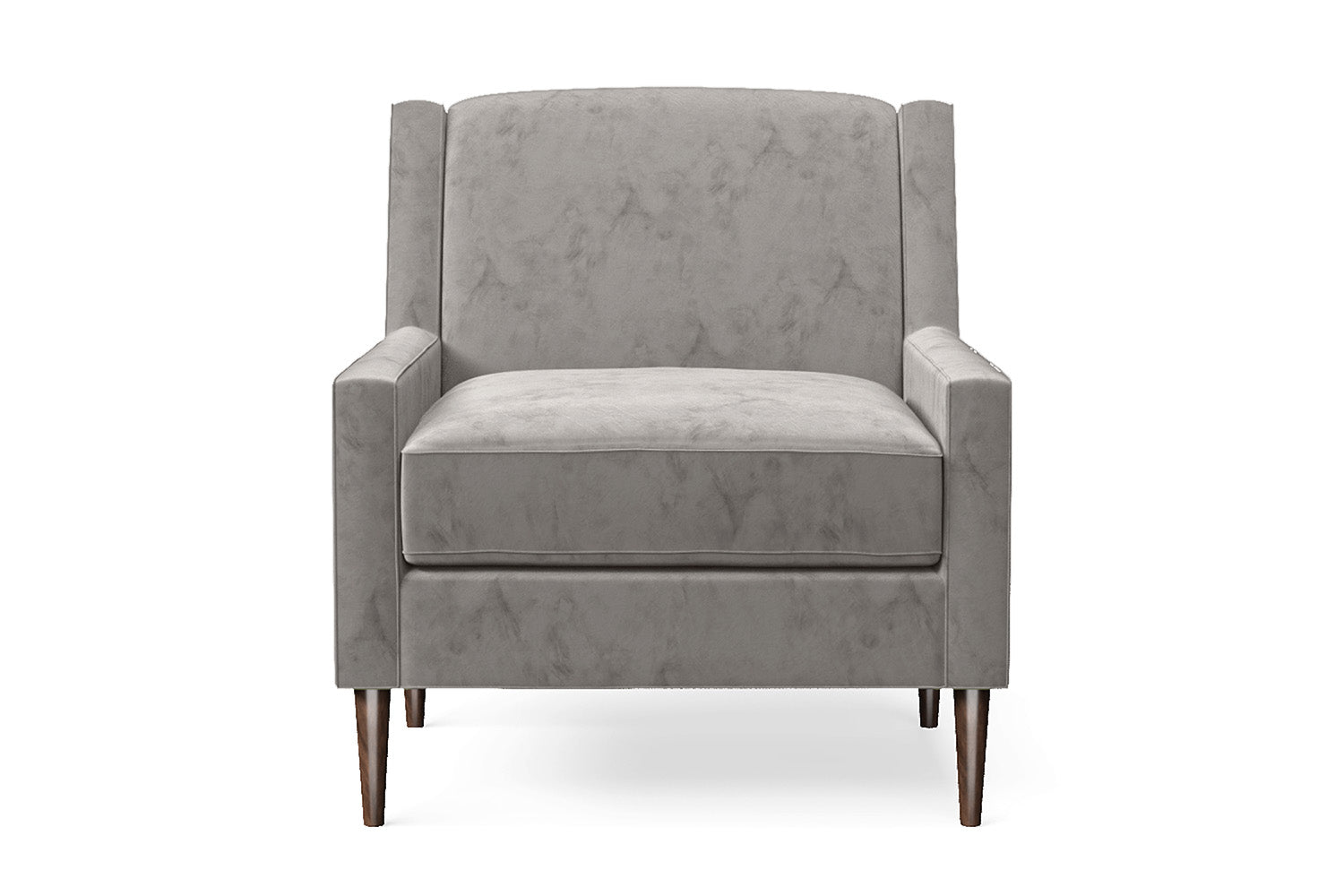 Vigevano Armchair Grey Velvet