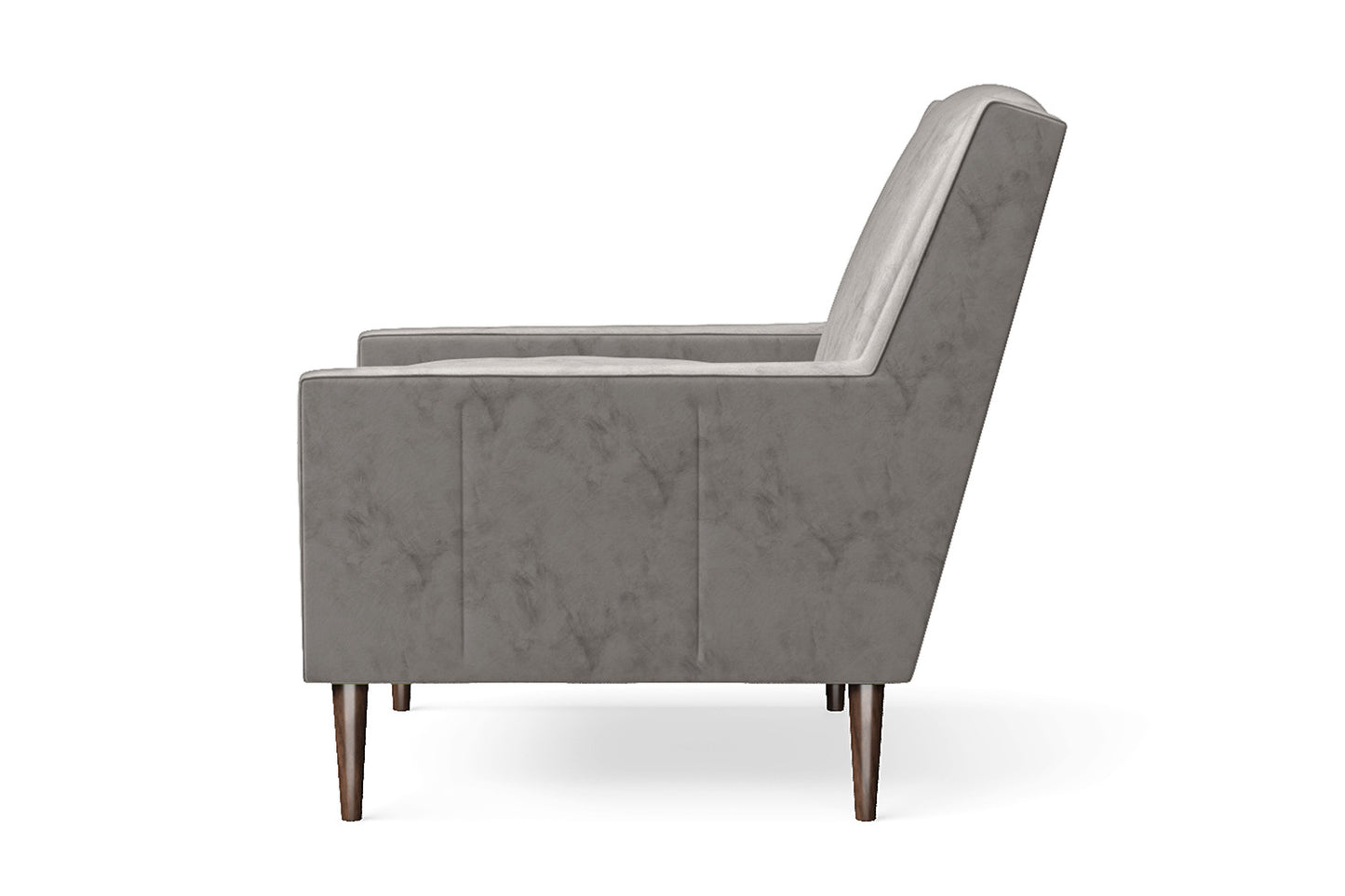 Vigevano Armchair Grey Velvet