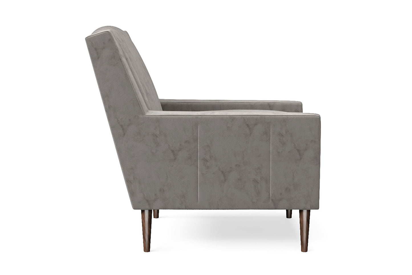 Vigevano Armchair Grey Velvet