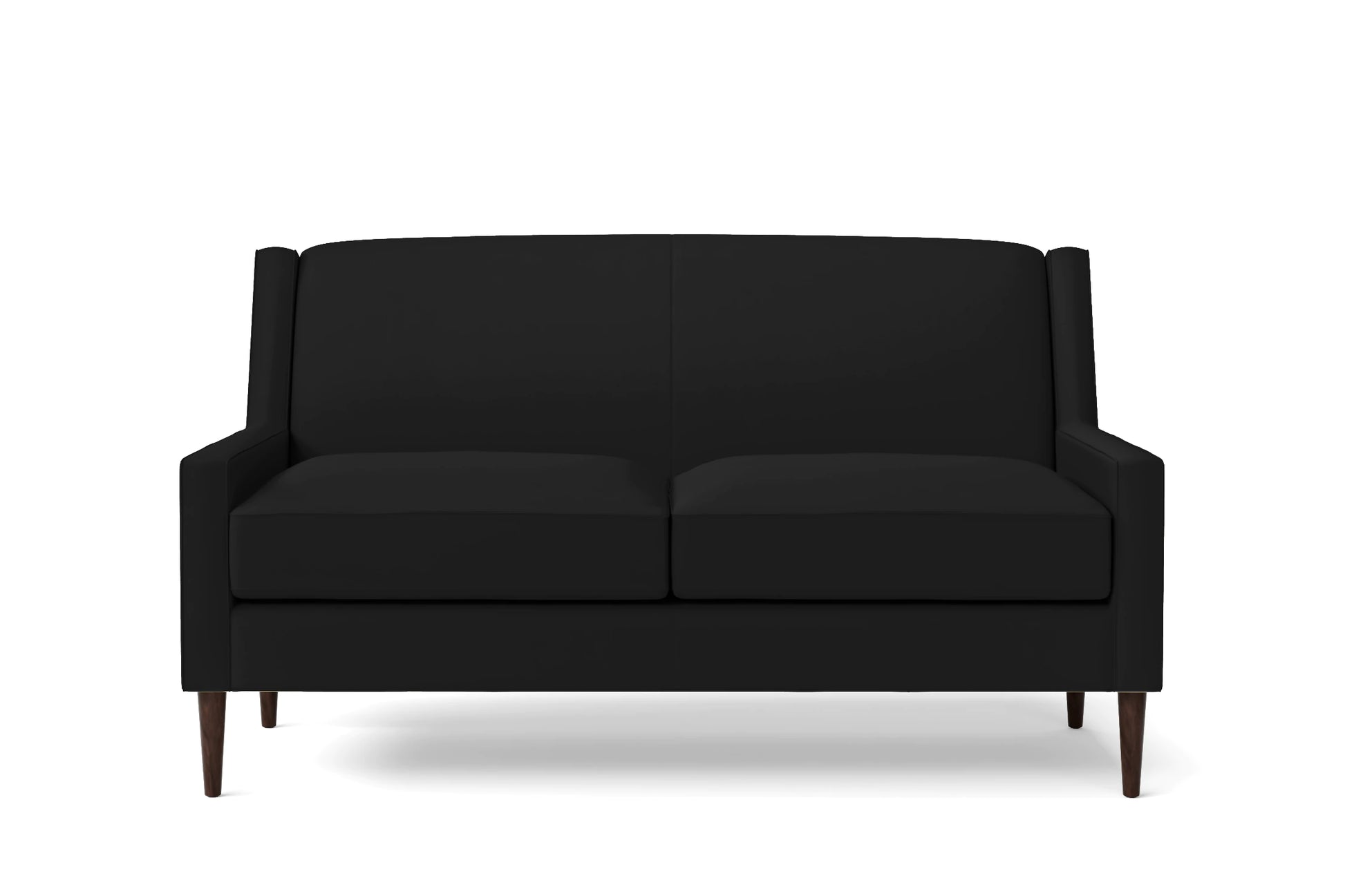 Vigevano 2 Seater Sofa Black Leather