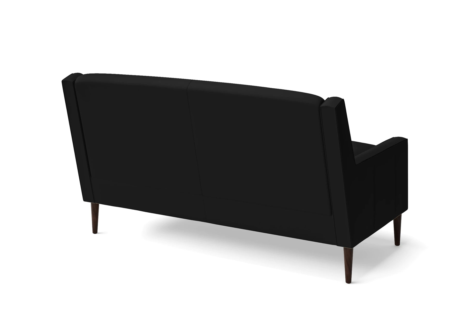 Vigevano 2 Seater Sofa Black Leather