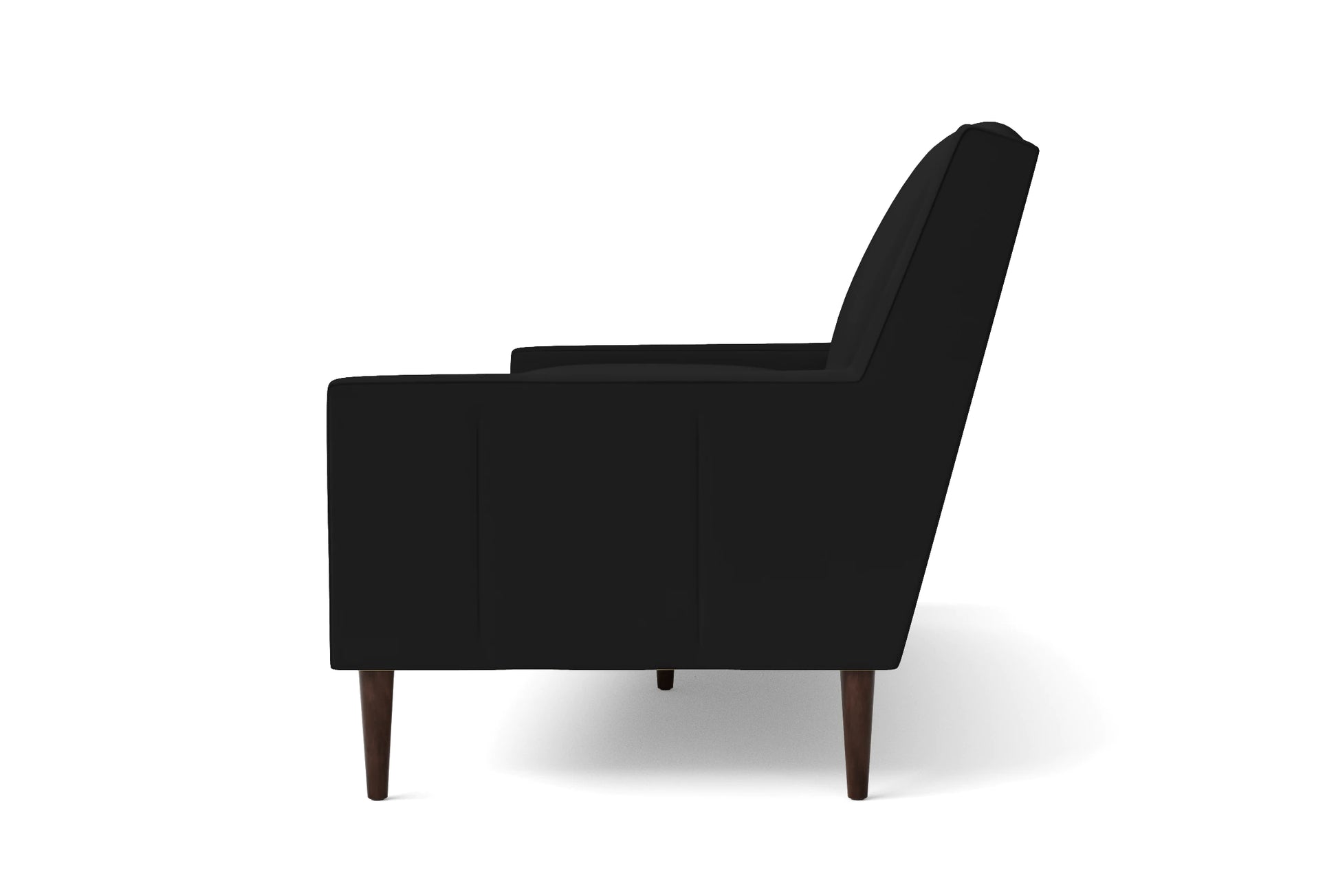 Vigevano 2 Seater Sofa Black Leather