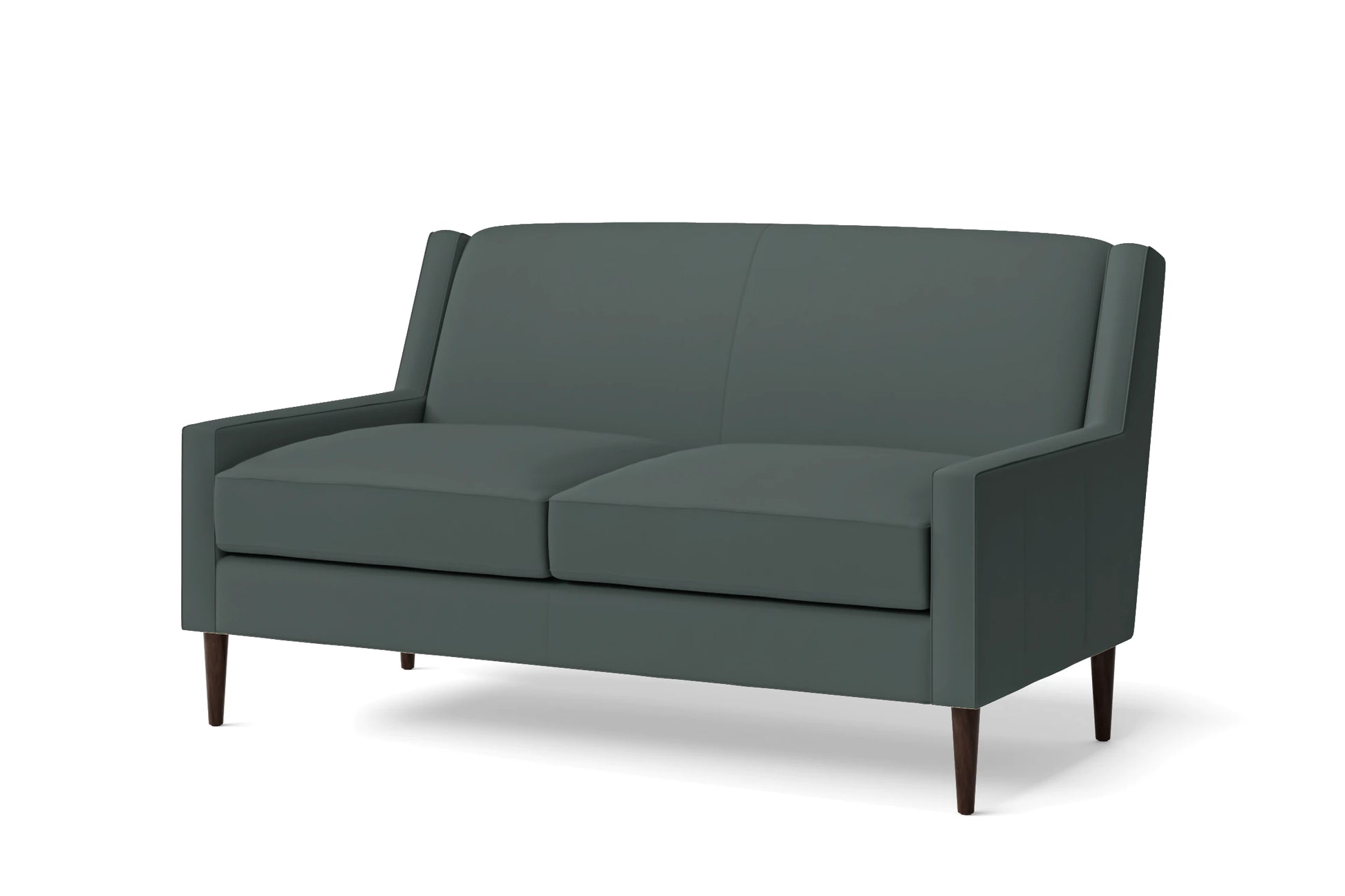 Vigevano 2 Seater Sofa Dusky Turquoise Leather