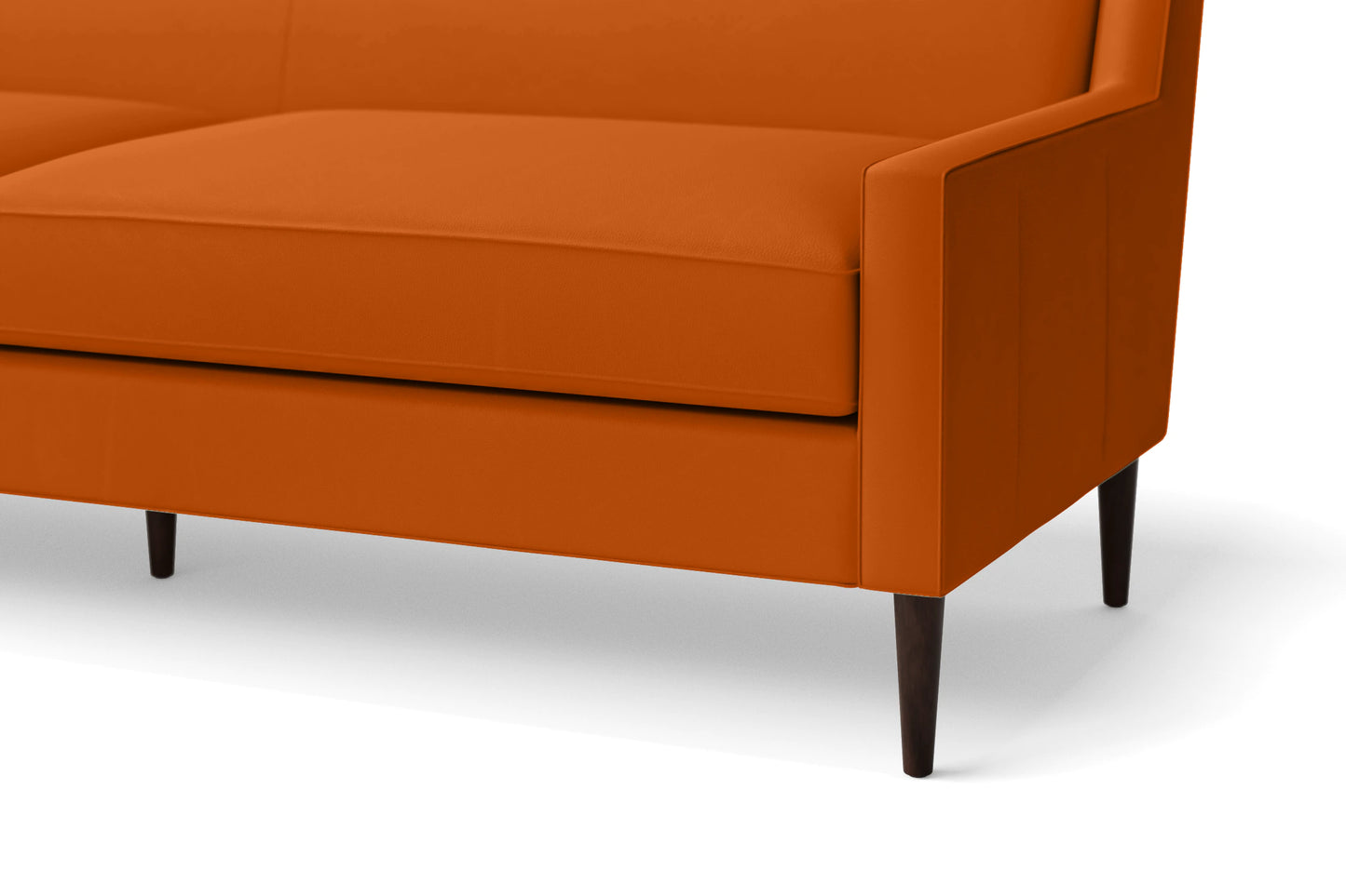 Vigevano 2 Seater Sofa Orange Leather