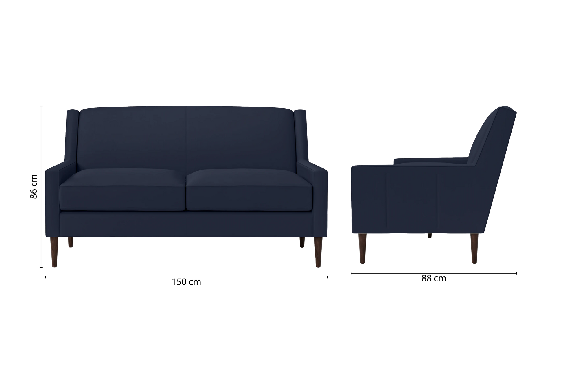 Vigevano 2 Seater Sofa Spruce Leather