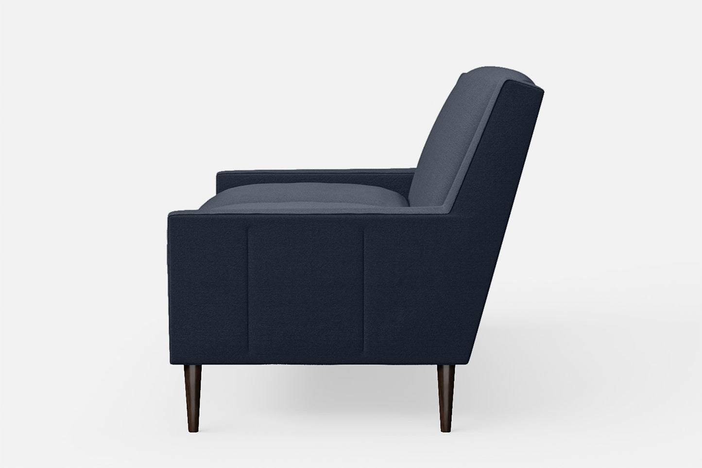 Vigevano 2 Seater Sofa Dark Blue Linen Fabric