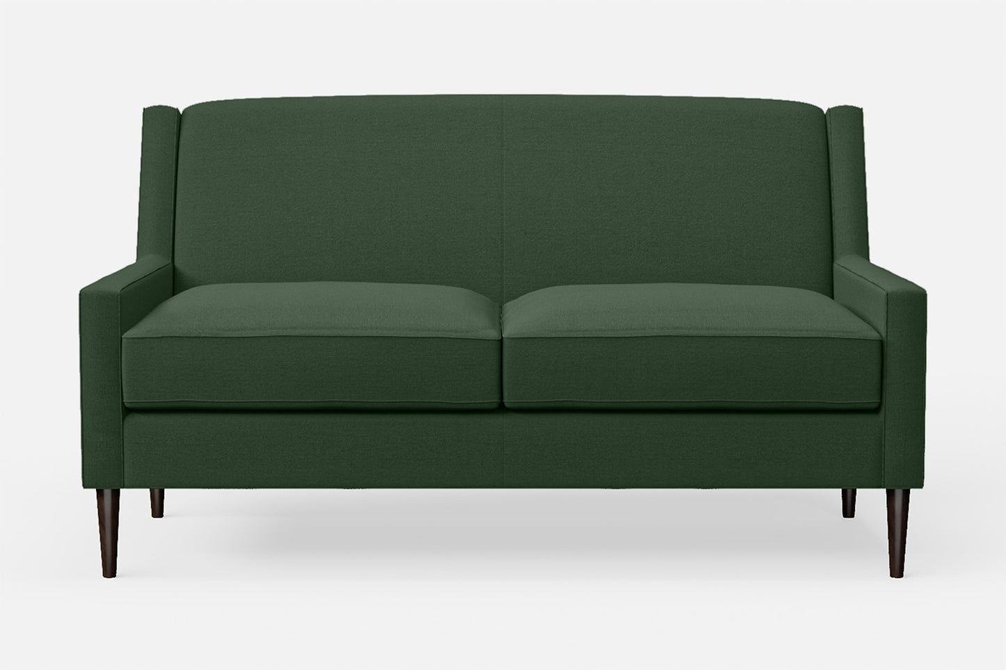 Vigevano 2 Seater Sofa Forest Green Linen Fabric