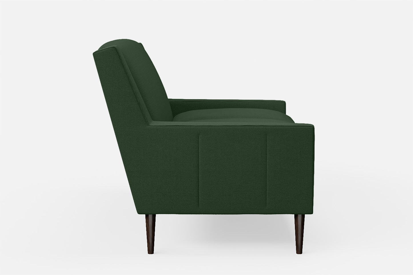 Vigevano 2 Seater Sofa Forest Green Linen Fabric