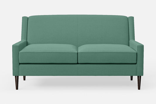 Vigevano 2 Seater Sofa Mint Green Linen Fabric