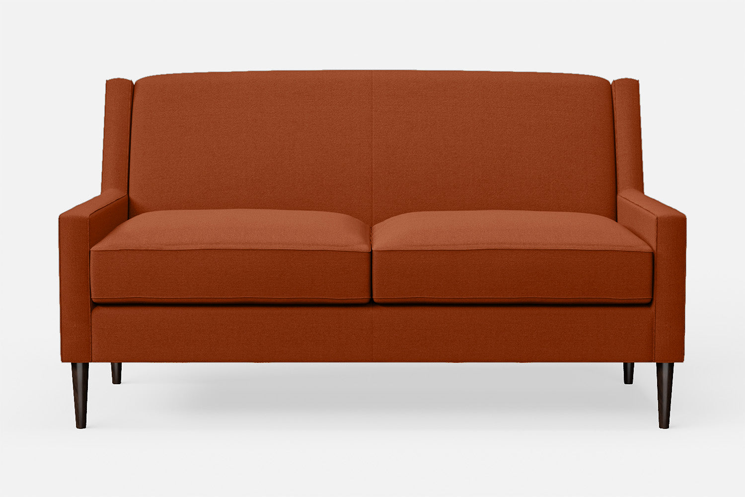 Vigevano 2 Seater Sofa Orange Linen Fabric