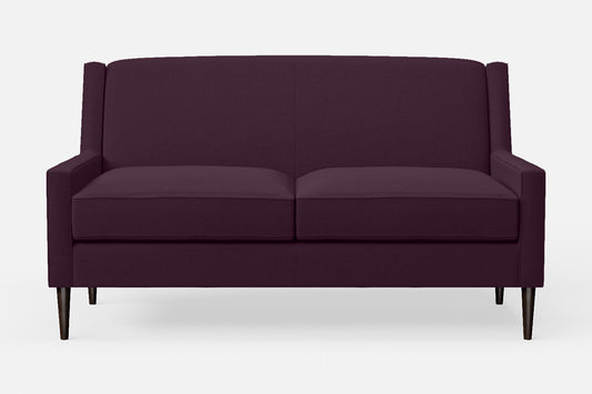 Vigevano 2 Seater Sofa Purple Linen Fabric