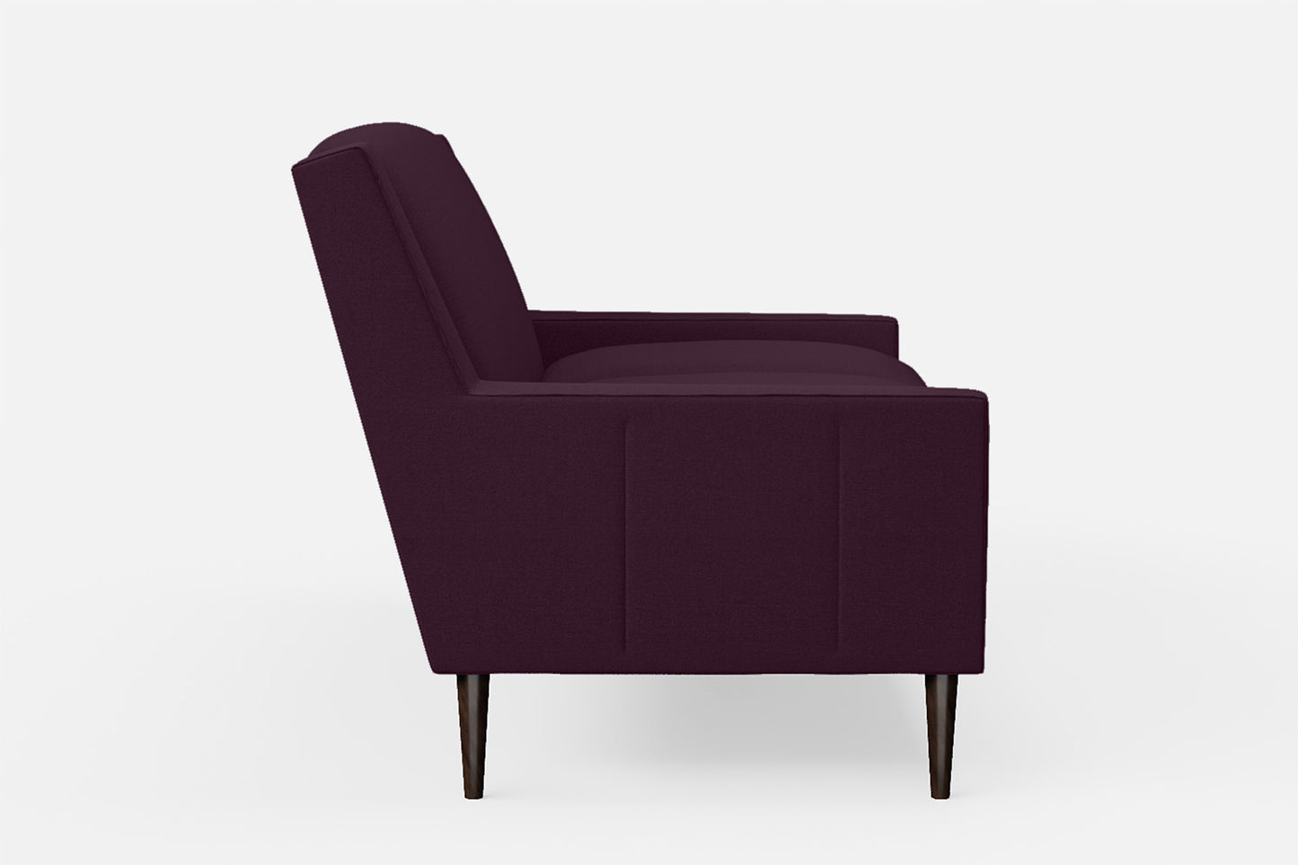 Vigevano 2 Seater Sofa Purple Linen Fabric