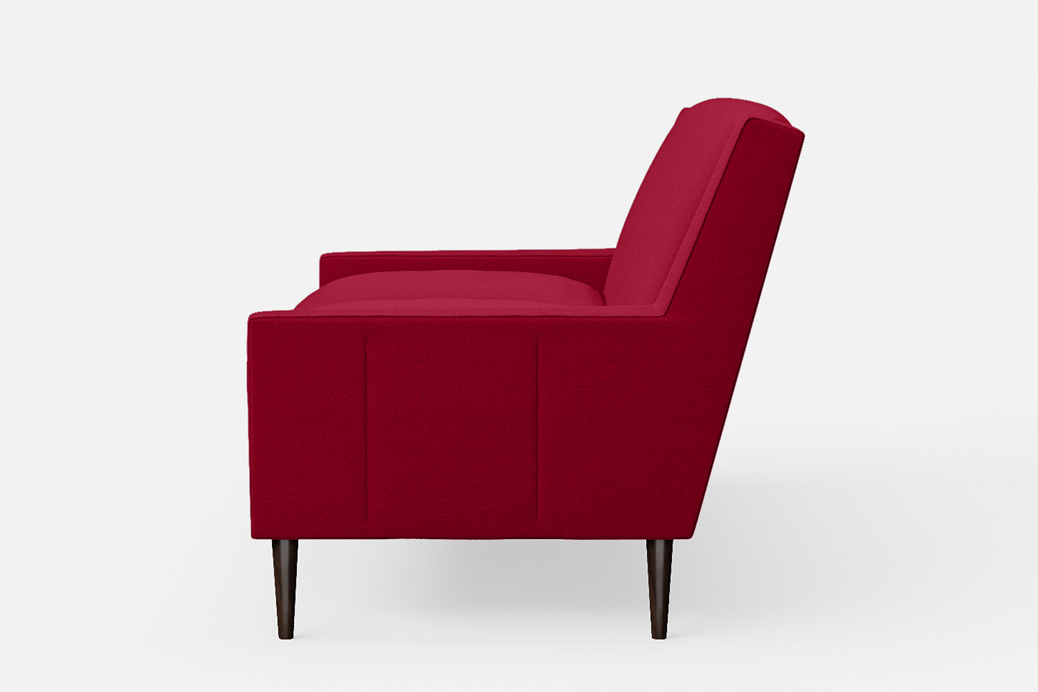 Vigevano 2 Seater Sofa Red Linen Fabric