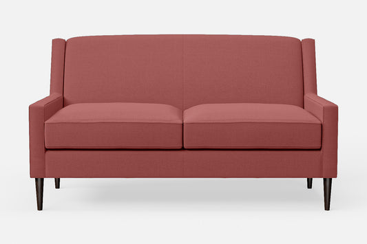 Vigevano 2 Seater Sofa Rose Pink Linen Fabric