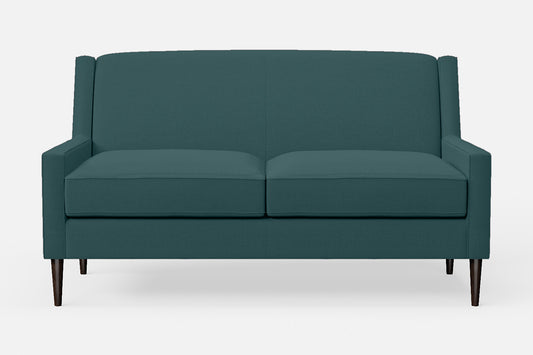 Vigevano 2 Seater Sofa Teal Linen Fabric