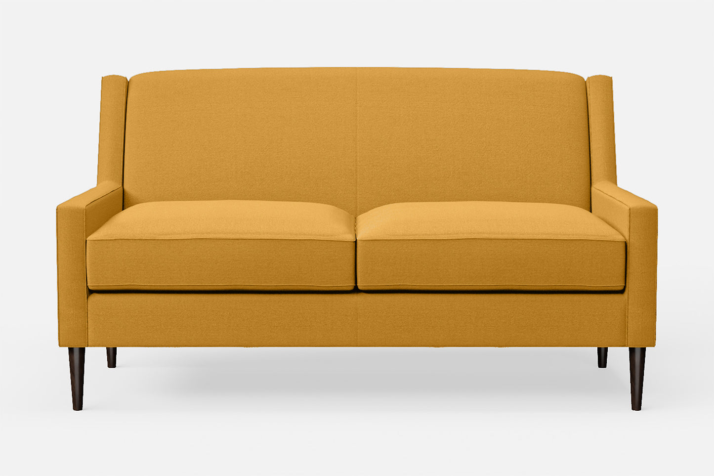 Vigevano 2 Seater Sofa Yellow Linen Fabric