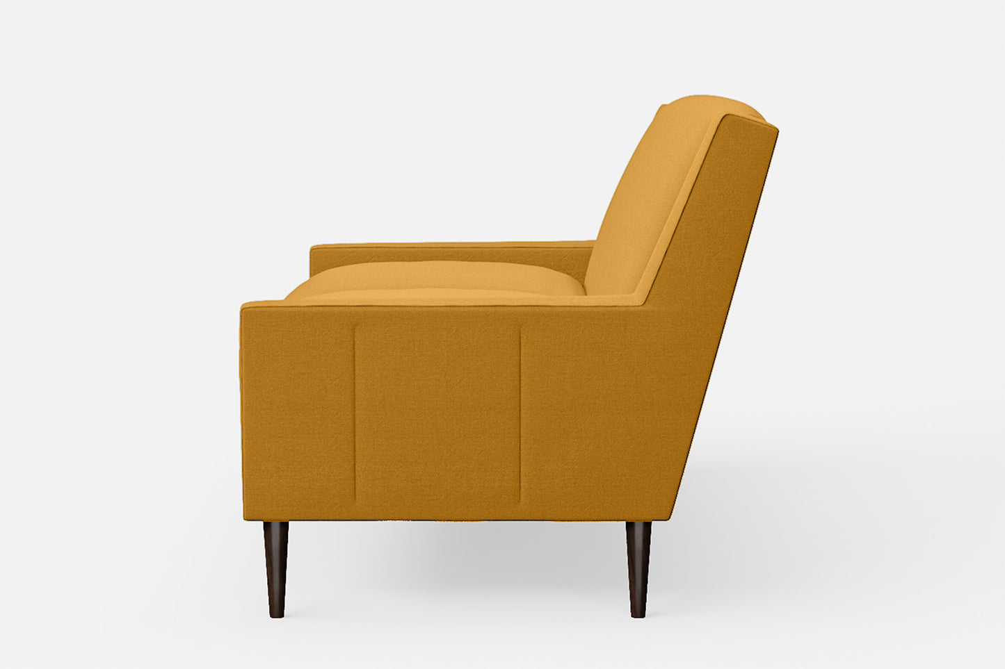 Vigevano 2 Seater Sofa Yellow Linen Fabric