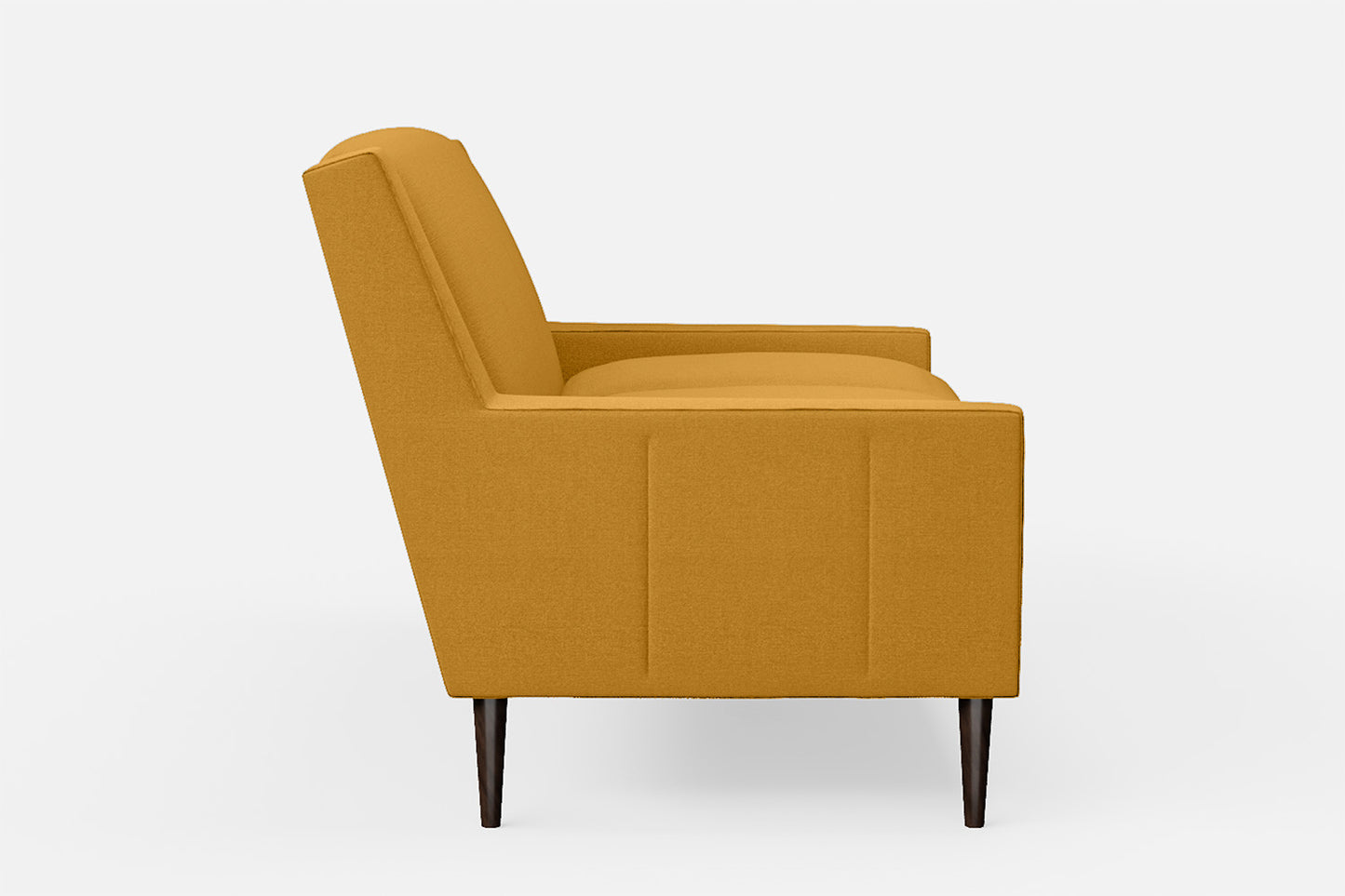 Vigevano 2 Seater Sofa Yellow Linen Fabric