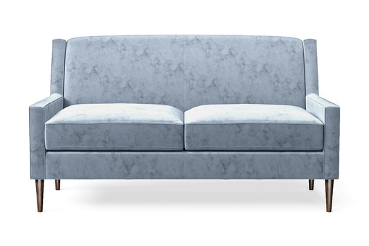 Vigevano 2 Seater Sofa Baby Blue Velvet