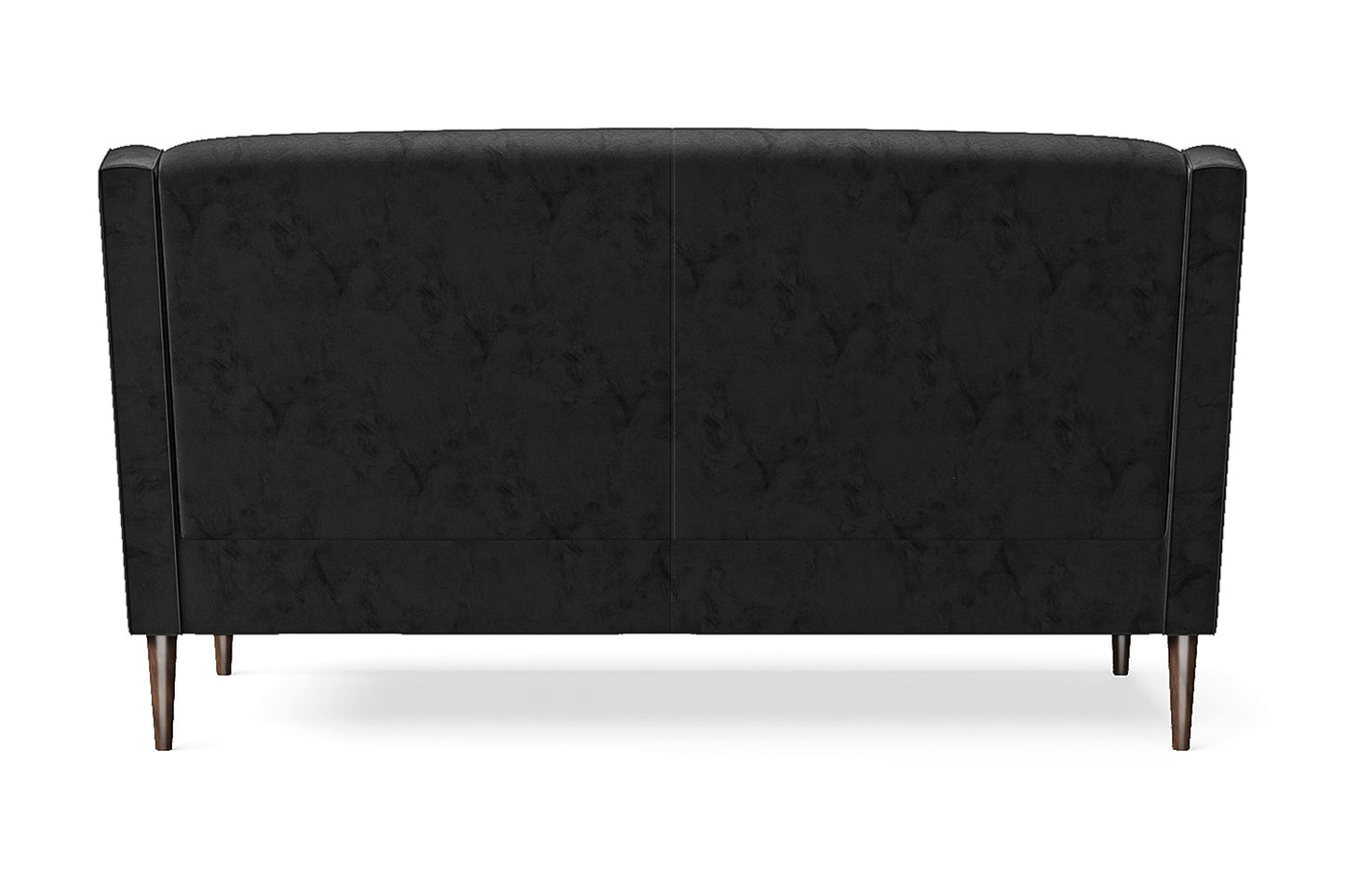 Vigevano 2 Seater Sofa Black Velvet