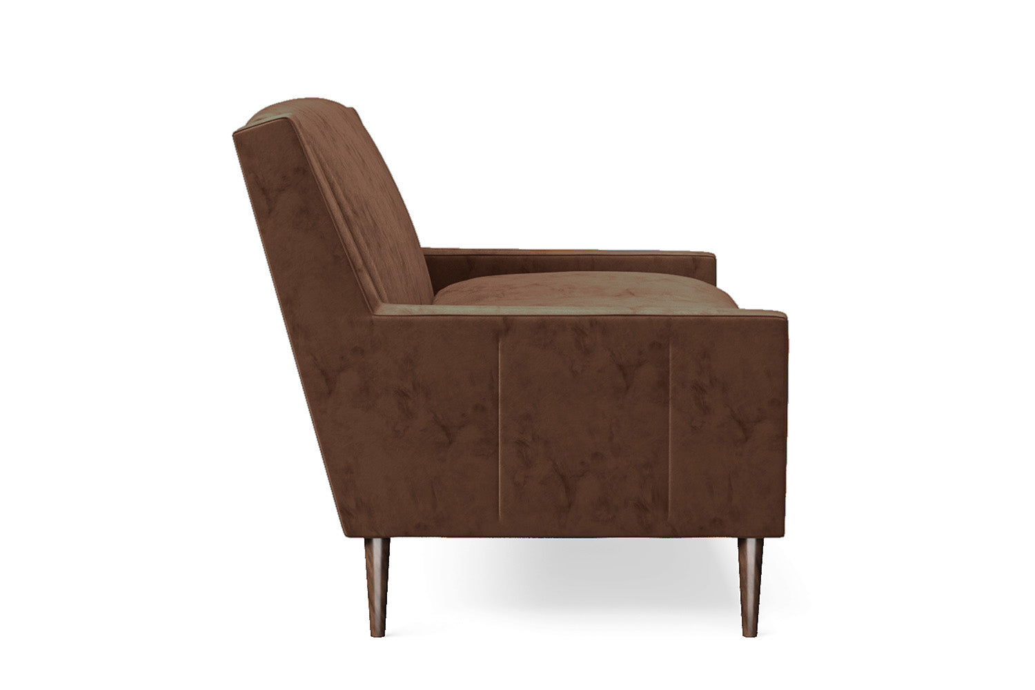 Vigevano 2 Seater Sofa Coffee Brown Velvet