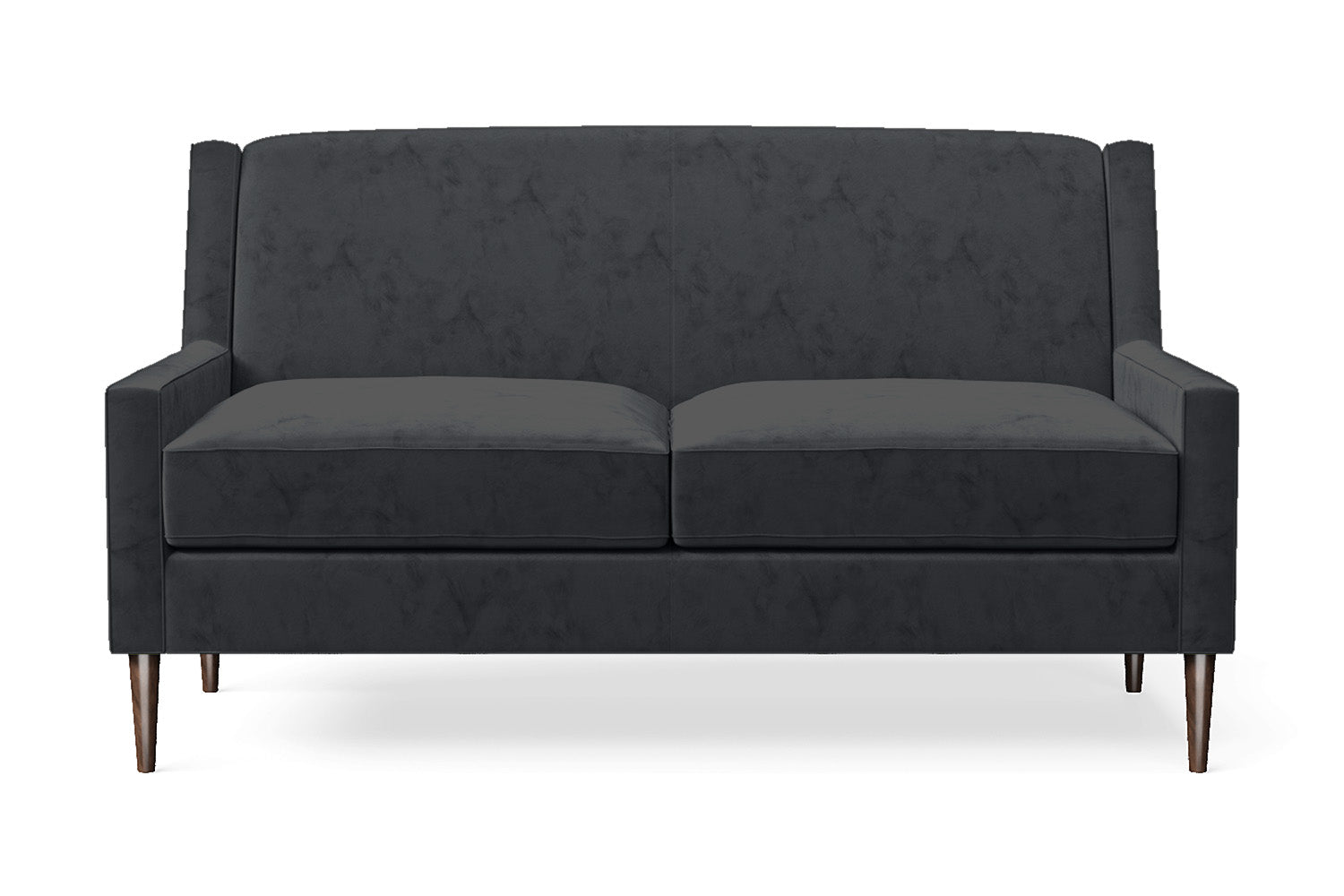 Vigevano 2 Seater Sofa Dark Grey Velvet