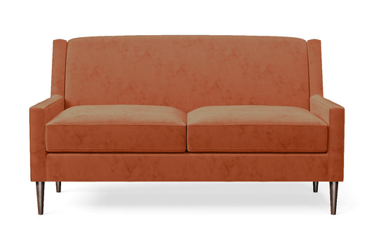 Vigevano 2 Seater Sofa Orange Velvet