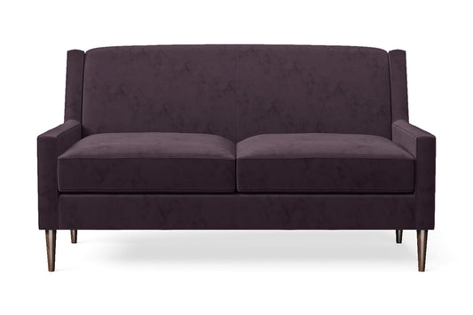 Vigevano 2 Seater Sofa Purple Velvet