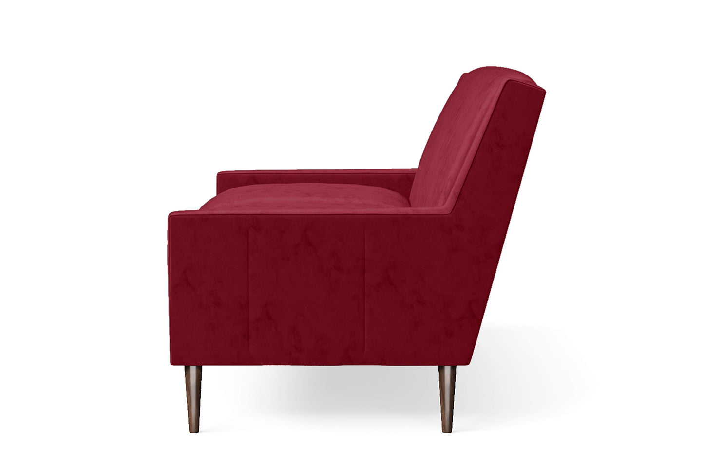 Vigevano 2 Seater Sofa Red Velvet