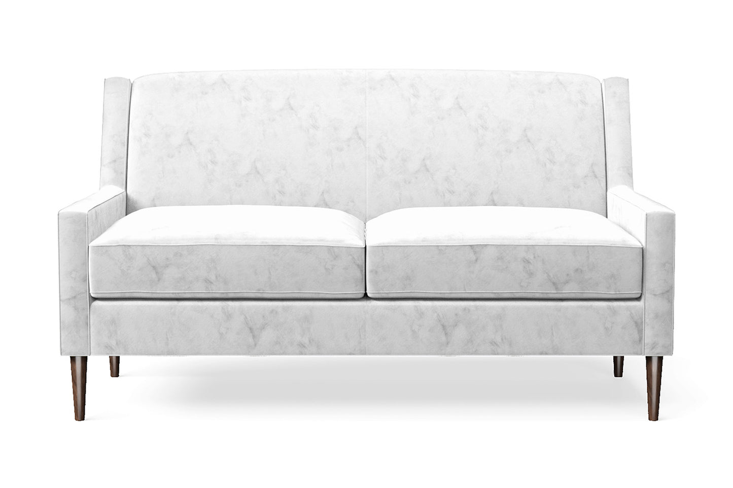 Vigevano 2 Seater Sofa White Velvet