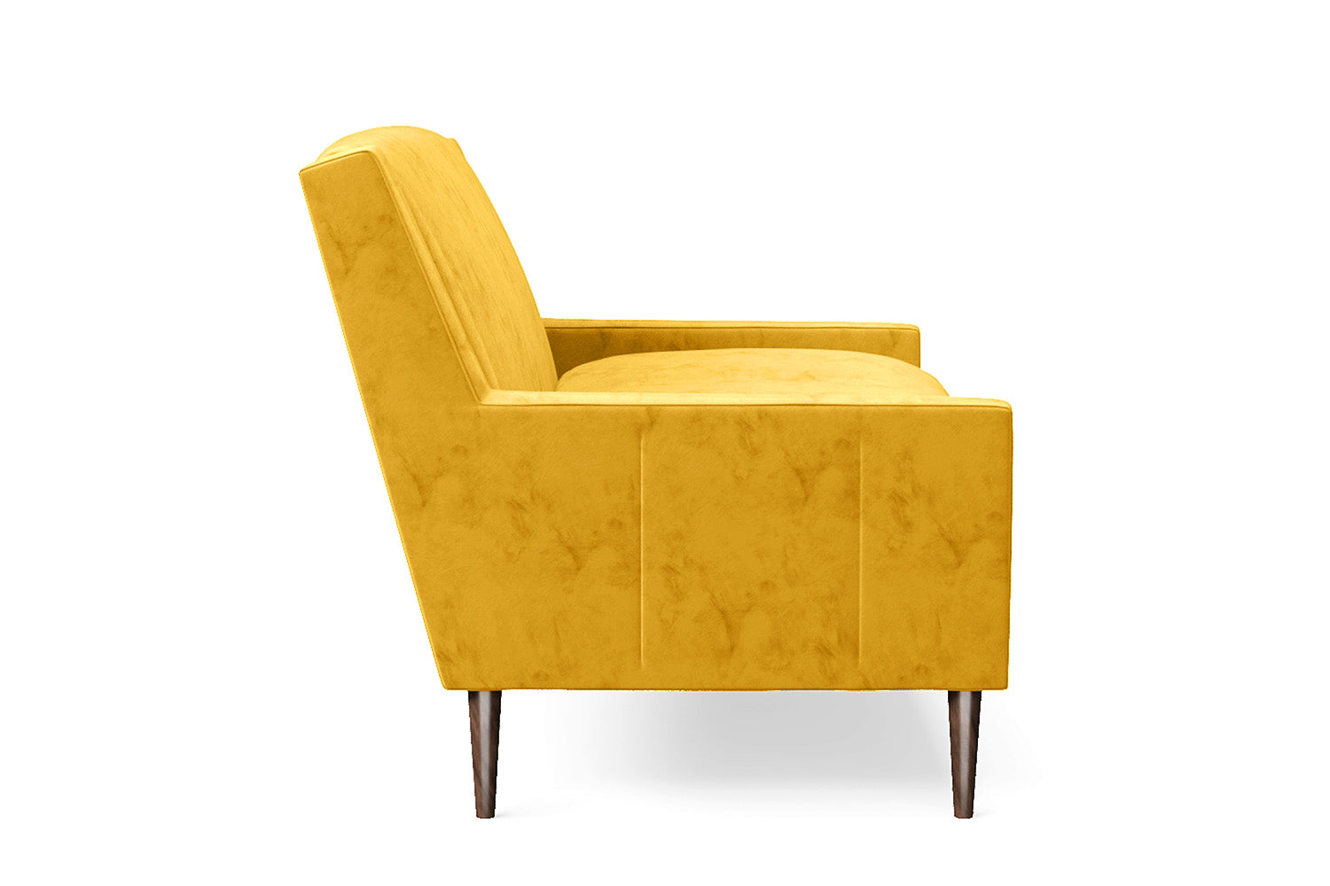 Vigevano 2 Seater Sofa Yellow Velvet