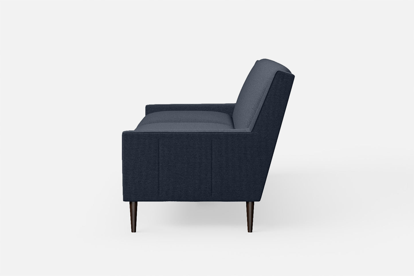 Vigevano 3 Seater Sofa Dark Blue Linen Fabric